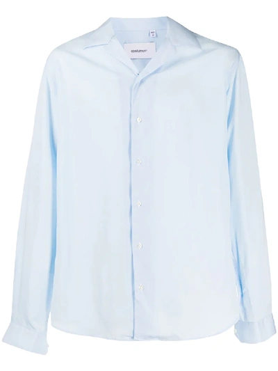 Costumein Long-sleeve Fitted Shirt In Blue
