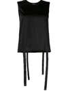 ANN DEMEULEMEESTER HANGING STRAP SCOOP NECK VEST