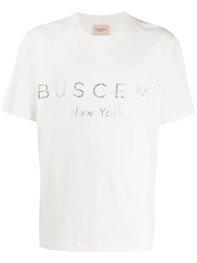 Buscemi Logo Print Short-sleeve T-shirt In White