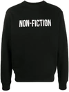 OFF-WHITE NON FICTION SLIM CREWNECK BLACK WHITE