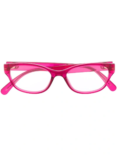 Gucci Square-frame Glasses In Pink