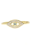 Ragen Jewels Evil Eye Pave Ring In Gold