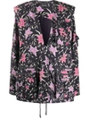 Isabel Marant Galdino Floral-print Cotton Jacket In Black