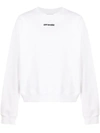Off-white Marker Arrows Oversized Cotton Sweatshirt In White