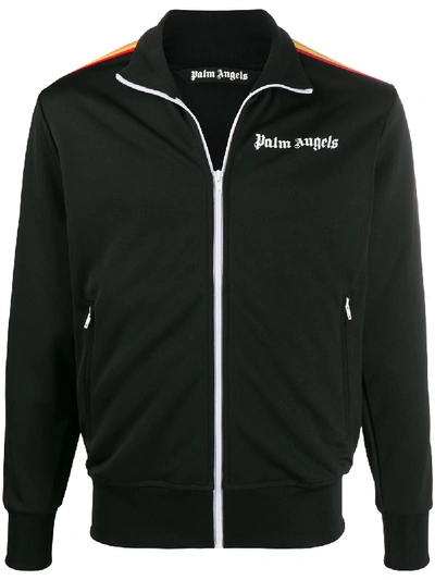 Palm Angels Classic Logo-print Woven Jacket In Black