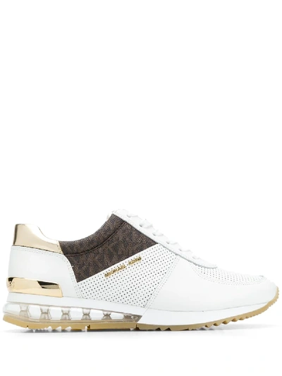 Michael Michael Kors Allie Panelled Low-top Trainers In White