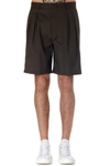 LOW BRAND BLACK COTTON SHORTS,L1PSS205158 -M039