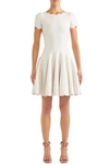 ALAÏA SCALLOPED CLOQUÉ-KNIT WOOL-BLEND MINI DRESS,3074457345621339728