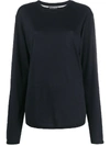 ANN DEMEULEMEESTER LONG SLEEVE COTTON T-SHIRT