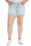 SLINK JEANS SIDE VENT SHORTS,FA473ST510