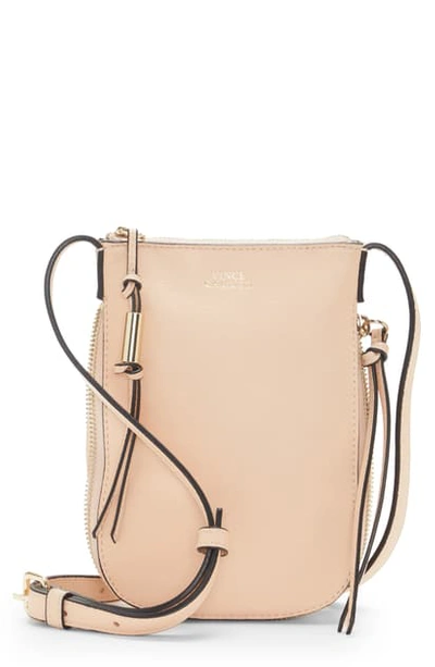Vince Camuto Kenzy Leather Phone Crossbody Bag In Pink Lemonade