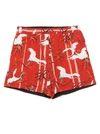 BUSCEMI BUSCEMI MEN'S RED COTTON SHORTS,BMS20310089 XL