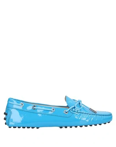 Tod's Loafers In Azure