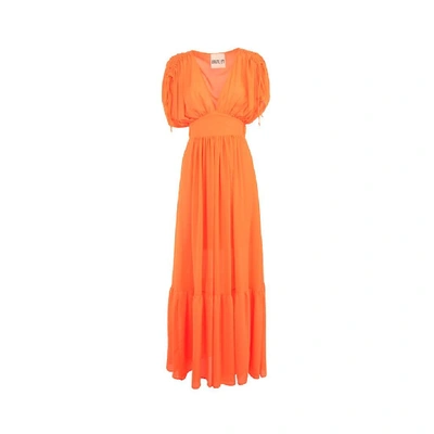 Aniye By Women's Orange Viscose Dress