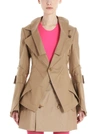 Junya Watanabe Button-embellished Gabardine Blazer In Beige