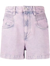 ISABEL MARANT ÉTOILE ACID WASH DENIM SHORTS