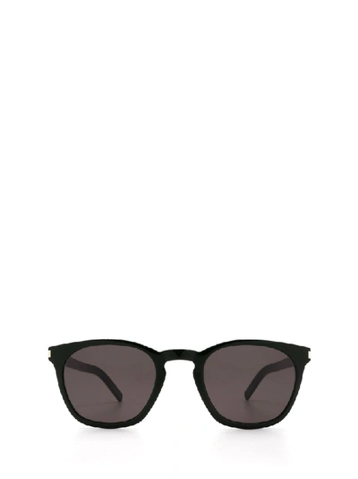 Saint Laurent Eyewear Sl28 Slim Sunglasses In Black