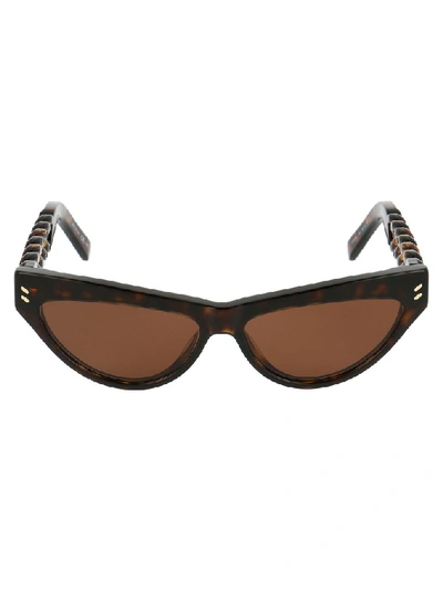 Stella Mccartney Women's Havana 49mm Cat Eye Sunglasses In Brown