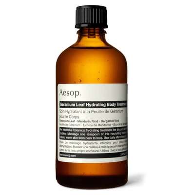 Aesop 3.4 Oz. Geranium Leaf Hydrating Body Treatment In Colorless