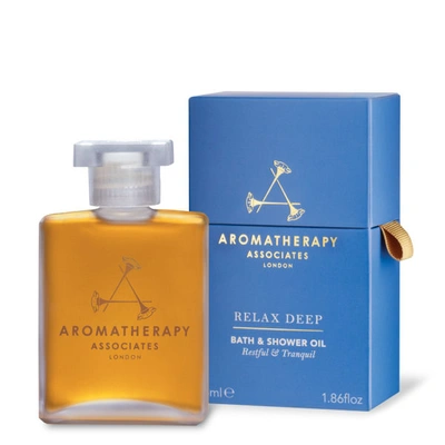 Aromatherapy Associates Relax Deep Relax Bath & Shower Oil (55ml) In Blue