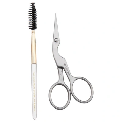 TWEEZERMAN BROW SHAPING SCISSORS AND BRUSH,2914-R