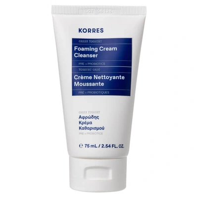 Korres Greek Yoghurt Foaming Cream Cleanser 75ml. In White