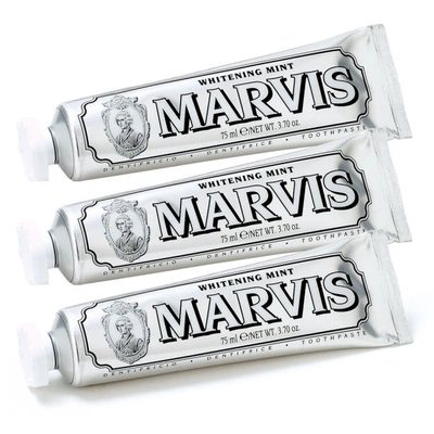Marvis Whitening Mint Toothpaste Bundle (3x85ml, Worth $40.50)
