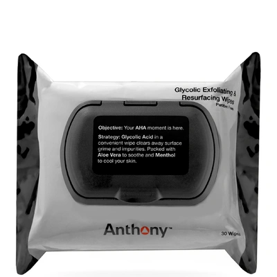 Anthony - Logistics For Men Glycolic Exfoliating & Resurfacing Wipes 30wipes In N,a