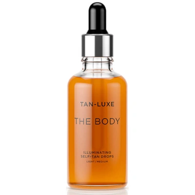 Tan-luxe The Body Illuminating Self-tan Drops Light/medium 1.69 oz/ 50 ml In Light To Medium