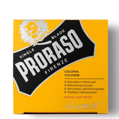 Proraso Refreshing Tissues - Wood And Spice (pack Of 6)