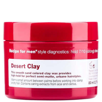 Recipe For Men Desert Clay Wax 80ml
