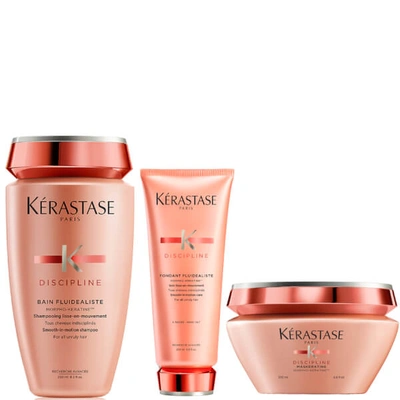 Kerastase Kérastase Discipline Shampoo, Conditioner And Hair Mask In White