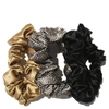 SLIP SILK LARGE SCRUNCHIES (VARIOUS COLORS) - BLACK LEOPARD,857032008227