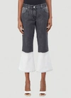 JW ANDERSON JW ANDERSON FLARED DENIM JEANS