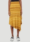 JW ANDERSON JW ANDERSON STRIPED RIBBED INFINITY SKIRT