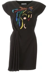 MOSCHINO EMBROIDERED SHORT DRESS,A0433 434 1555