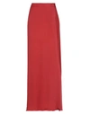 The Row Long Skirts In Red