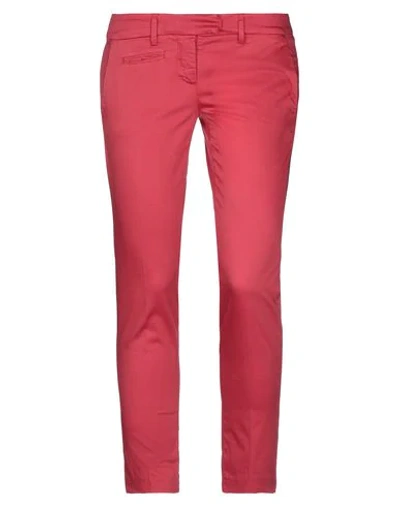 Dondup Cropped Pants In Red