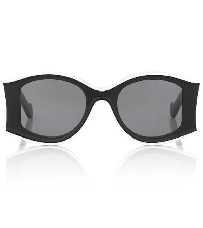 Loewe Women's Paula's Ibiza Round-frame Acetate Sunglasses In Black