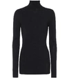 Wardrobe.nyc Release 05 Roll-neck Ribbed Merino-wool Sweater In Black
