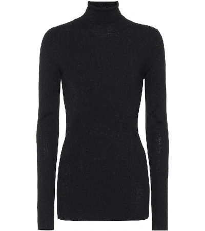 Wardrobe.nyc Release 05 Roll-neck Ribbed Merino-wool Sweater In Black