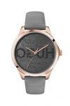 Hugo Boss - Carnation Gold Plated Watch With Embossed Reverse Logo Dial In Assorted-pre-pack