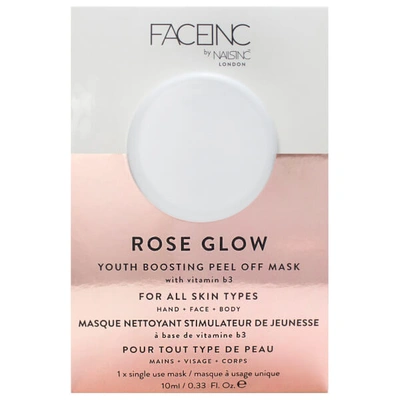 Nails Inc Faceinc By . Rose Glow Peel Off Pod Mask 10ml