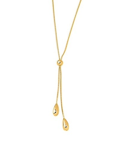 Saks Fifth Avenue 14k Yellow Gold Bead Necklace