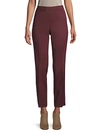 LAFAYETTE 148 HIGH WAISTED ANKLE ZIP TROUSERS,0490740041034