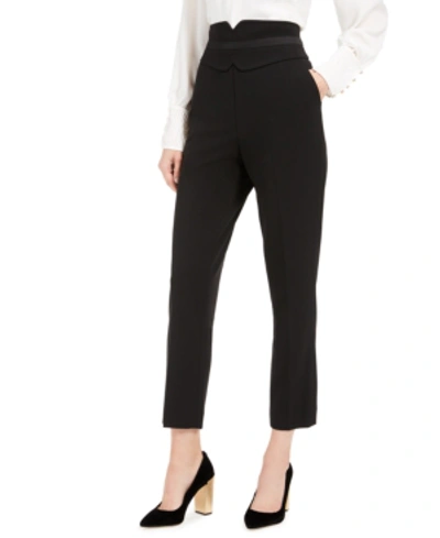 Calvin Klein High-waist Tuxedo Pants In Black