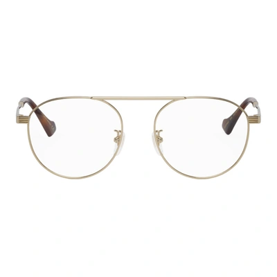 Gucci 金色飞行员眼镜 In 004 Gold