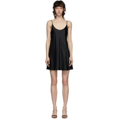 La Perla Black Silk Short Slip Dress