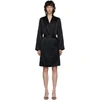 LA PERLA LA PERLA BLACK SILK SHORT ROBE