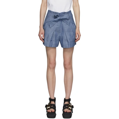 3.1 Phillip Lim / フィリップ リム Belted Chambray Paperbag Shorts